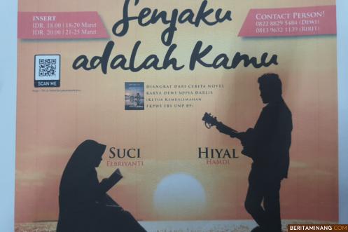 Senjaku adalah Kamu, Film Karya Mahasiswa FBS UNP dapat disaksikan pada Jumat (25/3) siang pukul 13.00 - 16.00 di Teater Tertutup Mursal Esten Kampus FBS UNP Air Tawar Padang.