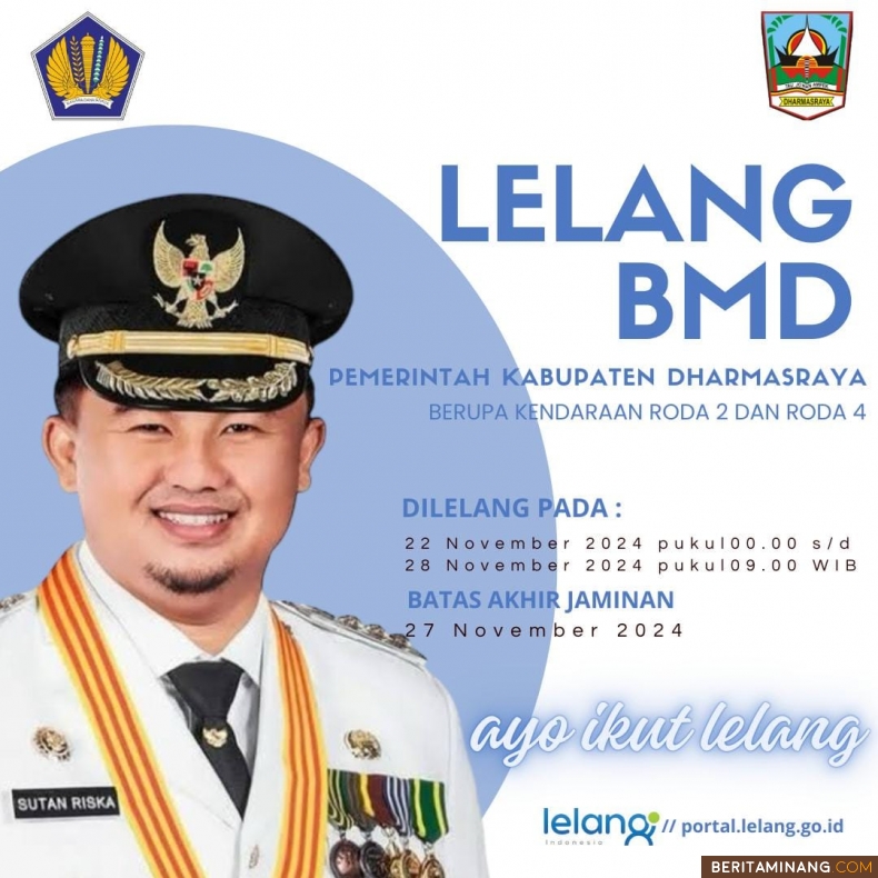  Pemkab Dharmasraya Adakan Lelang Barang Milik Daerah