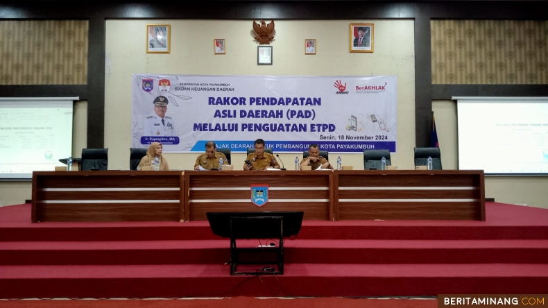  Pemko Payakumbuh Gelar Rakor Pencapaian Target PAD Tahun 2024