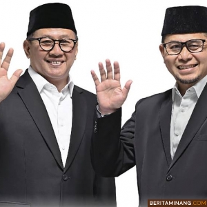 Pasangan Ramlan-Ibnu (Paslon Nomor 4) dalam Pilkada Bukittinggi 2024. Foto: Fb/Ibnu Asis