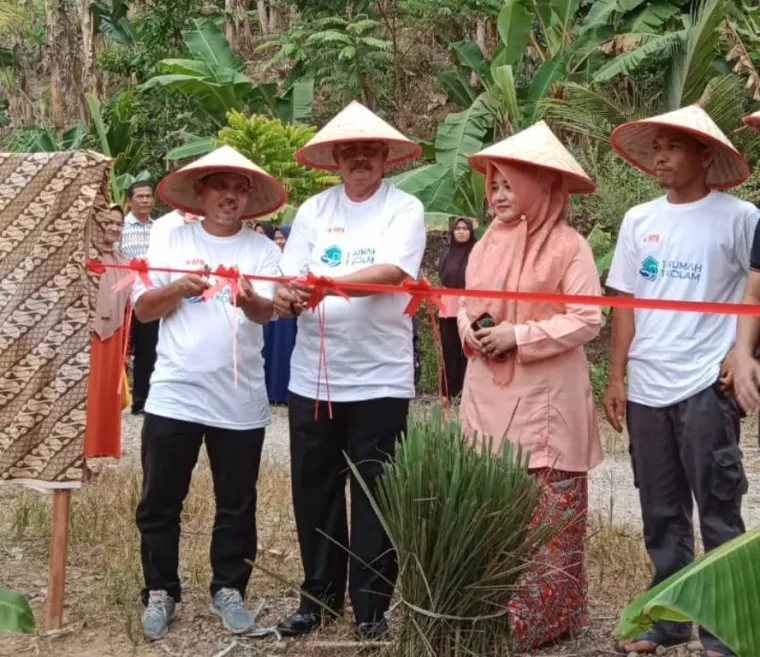 Suasana ketika Lembaga Sosial Kemanusiaan Yayasan Rangkiang Peduli Negeri meluncurkan program inovatif, 1 Rumah 1 Kolam. Futo: Humas RPN