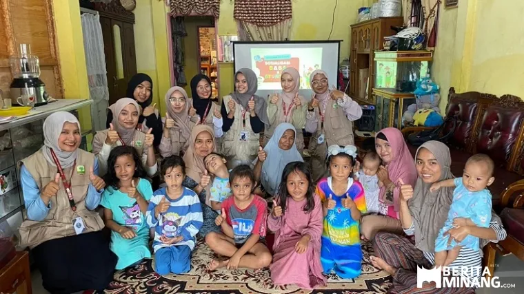 Mahasiswa KKN Unand Bantu Posyandu Terpadu Serta Sosialisasi BABS dan Stunting