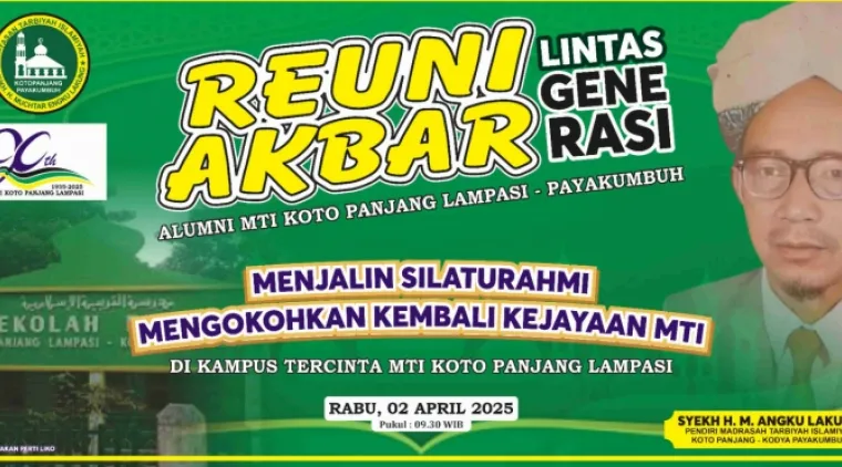 Reuni Akbar 90 Tahun MTI Kotopanjang, Menjalin Silaturrahmi, Mengokohkan Kembali Kejayaan MTI