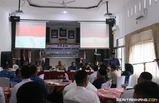 Rakor lintas sektoral dalam rangka persiapan Operasi Ketupat Singgalang 2025 di Aula Rupatama Polres Kota Payakumbuh, senin (17/3/2025).