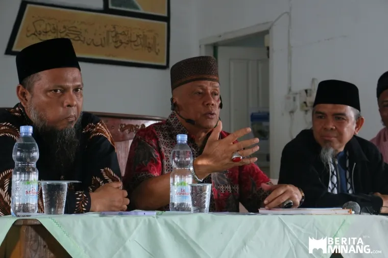 dialog dan diskusi bisnis yang digelar oleh Yayasan Dakwah Pedesaan Ranah Minang di Masjid Al Furqan Ma'had Islamy, Sabtu (12/04/2025).