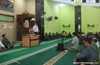 Wawako Elzadaswarman menghadiri halal bihalal yang digelar oleh Kelompok Kerja Kepala Sekolah dan Madrasah (KKKS/M) Kecamatan Payakumbuh Utara dan Kecamatan Lamposi Tigo Nagori (Latina), Rabu (9/4/2025).