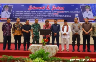 Peluncuran aplikasi SPMB DISAKOLA tersebut digelar di Aula Ngalau Lantai 3 Balai Kota Payakumbuh, Jumat (17/05/2025).