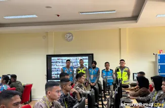 Suasana Ujian CAT Akademik bagi calon Bintara Polri oleh Polda Sumatera Barat t.a 2025 di UNP dari 7 hingga 11 Mei 2025. Foto: Humas UNP