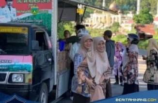 Suasana kegiatan pangan murah beberapa waktu lalu di Padang Panjang. Foto:Kominfo Padang Panjang