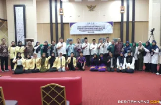 Lawatan Pemanis USIM dan SMKA SHAMS Negeri Sembilan dan rombongan bertempat di Auditorium Kampus FBS UNP Air Tawar Padang pada Selasa (3/5). Foto MR.