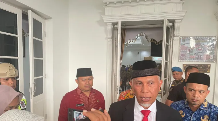 Gubernur Sumatera Barat (Sumbar), Mahyeldi Ansharullah di Padang, Sabtu (16/8/2025). Foto: Adpim Sumbar