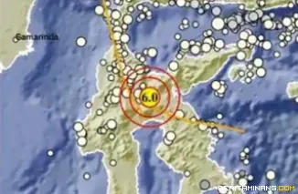 Ilustrasi Gempa Poso. (BMKG)
