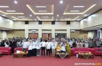 Kegiatan Pelatihan Pembelajaran Bahasa Indonesia bagi Penutur Asing (BIPA) bagi mahasiswa pada Senin (29/9) bertempat di Auditorium FBS UNP. Foto MR.