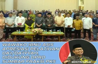 Wawako Ibnu Asis,Apresiasi Fraksi PKS DPRD Sumbar Yang Mendukung Pelatihan Da'i/Da'iyyah di Bukittin