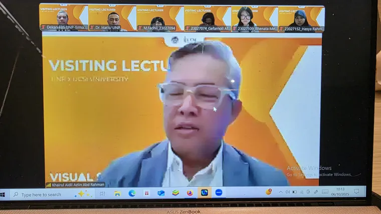 Perkuliahan bersama dosen Prof Ts Dr Khairul Aidil Azlin Abd Rahman CIDe. Foto MR