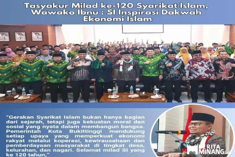 Wakil Walikota Bukittinggi, Ibnu Asis Buka Kegiatan Tasyakur Milad ke-120 Syarikat Islam