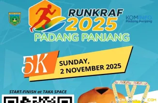 RunKraf 2025, Lomba Lari dan Kreativitas Perdana di Padang Panjang