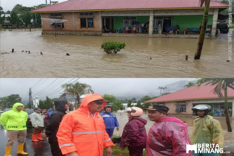 Dampak Tingginya Intensitas Hujan di Wilayah Kecamatan Tanjuang Raya, Nagari Duo Koto Dilanda Banjir