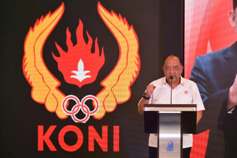 Ketua Umum KONI Pusat Letjen TNI (Purn) Marciano Norman. Foto: Humas Kemenpora