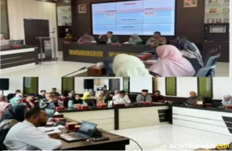Kegiatan FKP yang di gelar DPM PTSP di aula kantor tersebut, jumat (14/11)