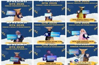Inilah GTK yang berhasil. Mengukir prestasi membangga Kota Bukittinggi pada ajang apresiasi GTK Sumbar 2025 di Padang.