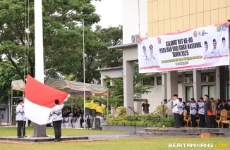 Meski Hujan, Upacara HGN dan HUT ke-80 PGRI di Payakumbuh Tetap Khidmat