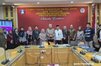 Kegiatanpenjajakan kerja samaAnabuki Enterprise Co, Ltd denganUniversitas Negeri Padang. Foto MR.