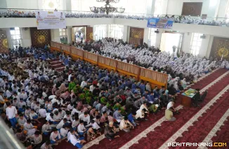 Suasana Pesantren Ramadan 1447 Hijriah yang diselenggarakan Disdikbud Kankemenag Padang Panjang, Jumat (27/2/2026), di Masjid Agung Manarul 'Ilmi Islamic Centre. Foto: Kominfo Padang Panjang