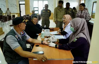 Pemerintah Kota menggelar kegiatan donor darah di RSUD Kota Padang Panjang, Selasa (17/2/2026). Foto: Kominfo Padang Panjang