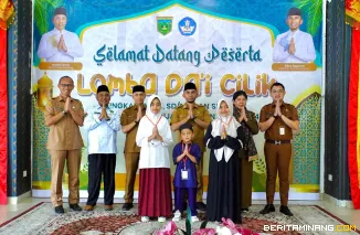 Suasana Lomba Da'i Cilik Tingkat TK/RA, SD/MI/sederajat, dan SMP/MTs/sederajat se-Kota Padang Panjang, Selasa (24/2/2026). Foto: Kominfo Padang Panjang