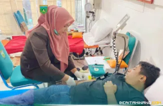 Kegiatan donor darah yang akan dilaksanakan di Unit Transfusi Darah RSUD Padang Panjang, Selasa (17/2/2026). Foto:Kominfo Padang Panjang