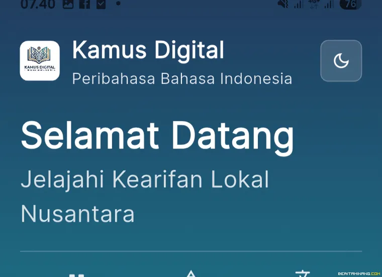 Aplikasi Kamus Digital Peribahasa Bahasa Indonesia.