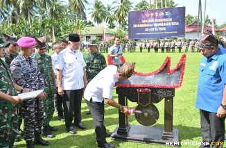 Gubernur Sumbar Buka TMMD ke-128 di Sungai Geringging Padang Pariaman