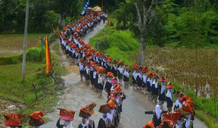 Ilustrasi Bakau Adat di Nagari Sijunjung Ranah Minang Sumbar
