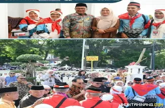 253 Calon Jamaah Haji Kota Bukittinggi 2026 Berangkat Menuju Embarkasi Padang