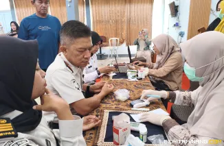 Cegah Penyakit Sejak Dini, WBP dan Petugas Rutan Padang Panjang Jalani Cek Kesehatan Gratis dari Pus
