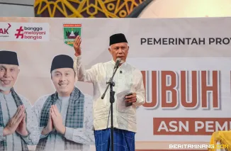 Ini Pesan Gubernur Sumbar Saat Subuh Mubarak di Masjid Raya SAKA