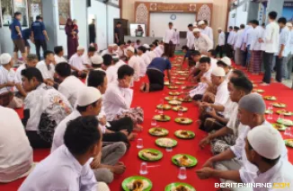 Semangat Iduladha di Rutan Padang Panjang, WBP dan Petugas Gelar Makan Bajamba Bersama