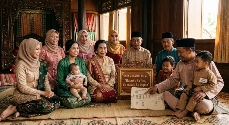 Ilustrasi Ini Esensi Filosofis Pola Matrilineal di Minangkabau
