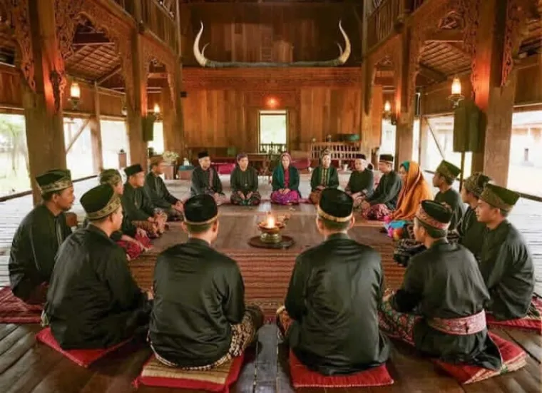 Ilustrasi KONSEPSI MASYARAKAT DAN KEBUDAYAAN MINANGKABAU
