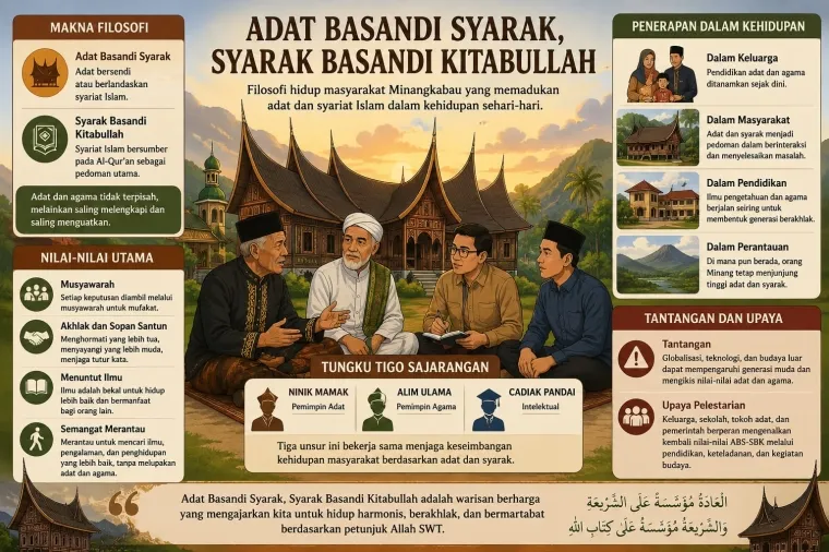 Ilustrasi Mencermati Filosofi Adat Basandi Syarak Syarak Basandi Kitabullah