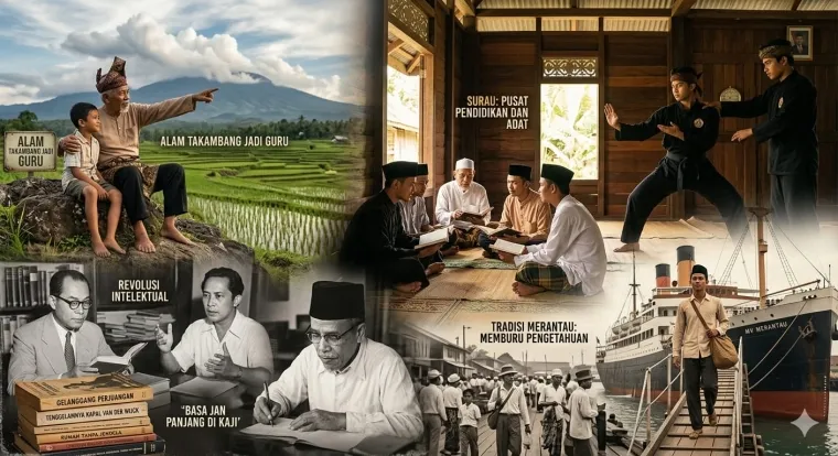 Ilustrasi Pengetahuan di Minangkabau Dialektika Alam, Tradisi Merantau, dan Intelektualitas