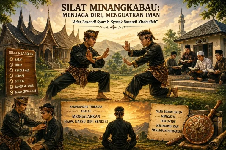 Ilustrasi Silat Minangkabau: Menjaga Diri, Menguatkan Iman