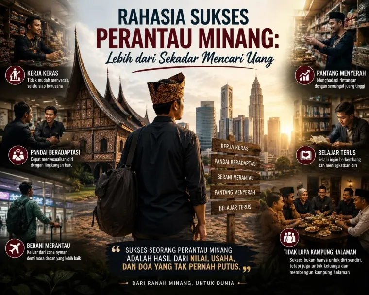 Ilustrasi Simak Baik-Baik, Ini Rahasia Sukses Perantau Minang