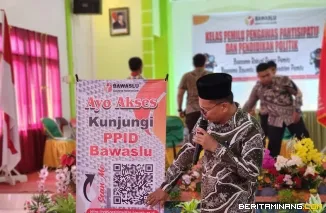 Suasana ketika Bawaslu Pessel Launching Program Pemuda Sain untuk Permudah Akses Informasi Kepemiluan. Foto: Humas Bawaslu Pessel