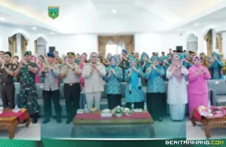 Suasana Penilaian Lomba Gerakan PKK Tingkat Provinsi Sumatera Barat, Senin (8/6/2026) di Kelurahan Bukit Surungan, Kecamatan Padang Panjang Barat. Foto: Kominfo Padang Panjang