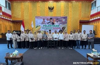 Endra Yama Putra Hadiri Pelantikan Pengurus Koordinator Kecamatan Tani Merdeka Indonesia Pasaman Bar