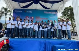 Berlangsung meriah peringatan hari BPR-BPRS Nasional tahun 2026  yang digelar Perbarindo Sumbar-Bengkulu di Bukittinggi, minggu, 24/05)