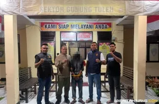 Reskrim Polsek Gunung Tuleh, Polres Pasaman Barat, berhasil mengungkap tindak pidana pencurian dengan pemberatan (Curat) dan menangkap seorang terduga pelaku berinisial AF (29), Kamis (25/6/2026). Foto : D
