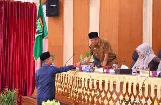 Wawako Elzadaswarman Hadiri Paripurna DPRD Pembahasan 3 Ranperda Strategis